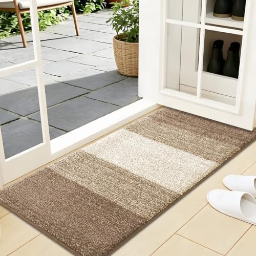 Kitinjoy Indoor Outdoor Door Mat, 44x24 Non-Slip Dirt Trapper Doormats by Kitinjoy