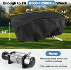 Winch Cover, Heavy Duty Waterproof Dust-Proof Winch Protection Cover, - Image 7