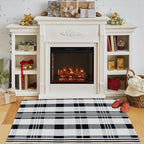 Fall Décor Plaid Rug, Layering Rug - Image 5