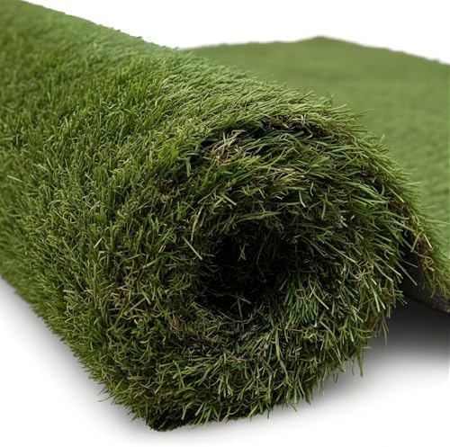 Ottomanson Artificial Grass Runner Natural 31" x 40' by Ottomanson