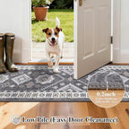 HEBE Boho Kitchen Mats for Floor 24''x120'', Non Slip Washable Runner Rug - Image 3