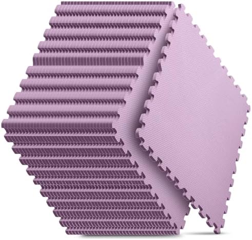 36 Pack Home Gym Mat, Puzzle Exercise Mat, EVA Interlocking Foam Floor Tiles by NazhuraGoodCompanionAtHome