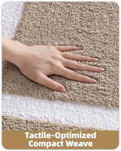 Color&Geometry Extra Soft Bathroom Rugs 36x24, Absorbent Microfiber Bath Rug - Image 4