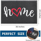 EARTHALL Door Mat Outside Inside Home Doormat, Durable Floor Mat Non Slip Mat - Image 2
