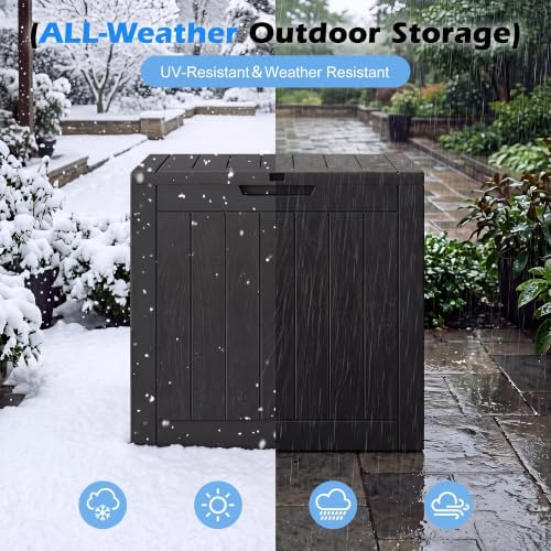 Outdoor Storage Box Waterproof, 32 Gallon Deck Box - Image 4