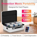 Proijeut Card Deck Box with Portable Case, 6 Pack Clear Commander Deck Box with - Image 3