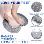 Shower Foot Scrubber Mat Back Washer Exfoliating Bath Wash Pad Wall Mounted - Image 2