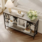 GiftGo Narrow Sofa Table 47.2 Inch, Industrial Sofa Table Behind Couch - Image 5