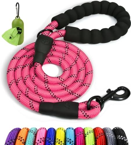 Taglory Rope Dog Leash for Small Medium Dogs, 4 FT Padded Handle by Taglory