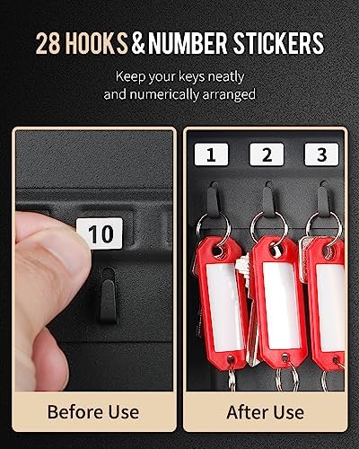 Uniclife 28-Key Steel Key Cabinet - Image 6