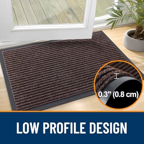 OLANLY 2-Pack Front Door Mats 33x21, Waterproof Heavy-Duty Doormats - Image 4
