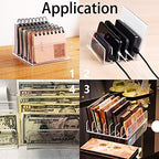 Clear Eyeshadow Makeup Organizer 2Pcs, 8Slot Acrylic Desk Organizer - Image 5