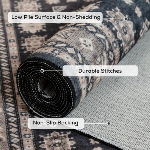 2x10 Runner Rug Washable Non Slip Boho Floor Mat - Image 3