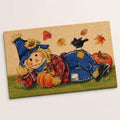 Fall Scarecrow Decorative Front Door Mat, Autumn Pumpkin Crow by Tailus