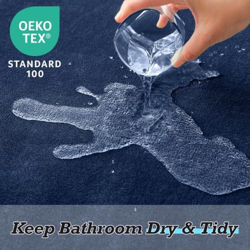 HUXMEYSON Bathroom Rugs Sets 3 Piece, Non-Slip & Quick Dry Bath Mat Set - Image 3