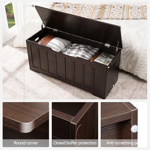 VANKILEY 43.3" Storage Chest Extra Large, Storage Bench.. - Image 6