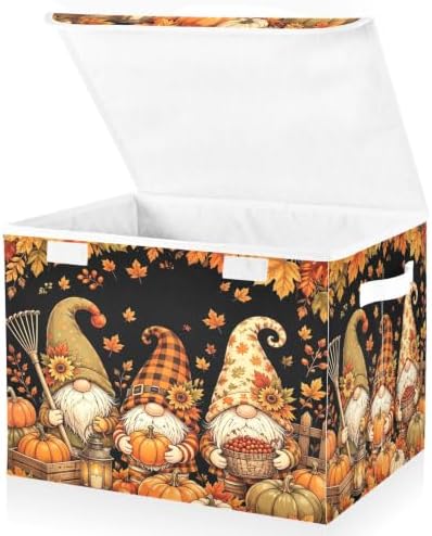 Bolaz Gnome Pumpkin in Autumn Storage Bins by Unknown