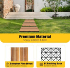 36PCS Wooden Decking Tiles, Balcony Floor Covering - Image 3