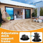 Timtin 12 Pack Adjustable Deck Support Pedestals, 2-3/8 to 5-1/2 in - Image 6