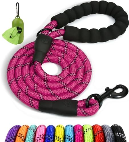 Taglory Rope Dog Leash for Small Medium Dogs, 5 FT Padded Handle by Taglory