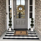 Buffalo Plaid Outdoor Rug, Layering Rug - Image 3