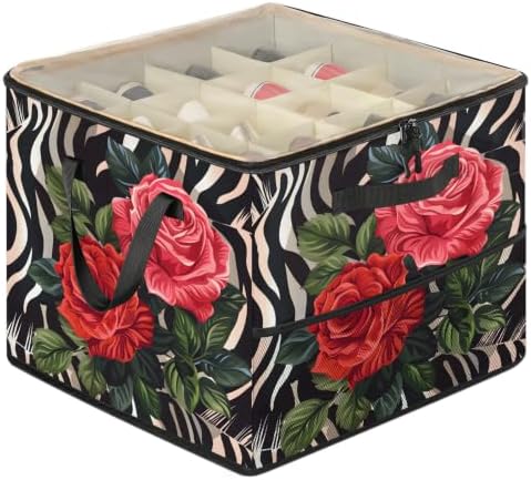 Red Roses Shoe Organizer for Closet by Mardesigns