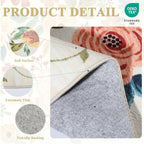 DUKINO 6x9 Area Rugs, Floral Washable Rug - Image 5