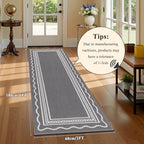 Ileading Hallway Runner Rug 2x6ft Kitchen Floor Mat Modern Geometric Non Slip - Image 7