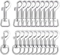 20pcs Swivel Snap Hooks for Dog Leash Collar Linking, 2 Sizes Metal Heavy Duty by LuckyGoddness