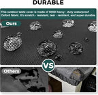 SUNICO Outdoor Table Covers Waterproof Rectangle 70x40x6in - Image 5