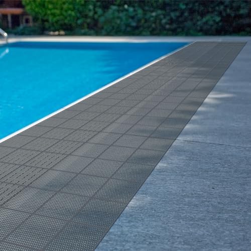 Tondiamo Pool Mats Non Slip Drainage Floor Pool Deck Mats, 3X 20 Ft - Image 3