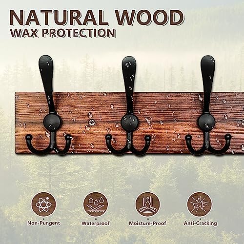 IBosins Wall Mounted Coat Rack, 31.4" Long - Image 3