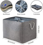 TheWarmHome Storage Baskets for Organizing, Sturdy Fabric Storage Basket - Image 3