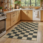 Lessymo Checkered Entryway Rug, 3x5 Washable Area Rugs - Image 4