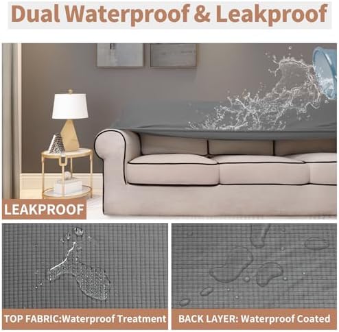 Easy-Going 100% Waterproof Oversized Loveseat Cover, Couch Cover - Image 3