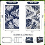 Ogrmar 5x8FT Reversible Mats, Outdoor Rug - Image 2