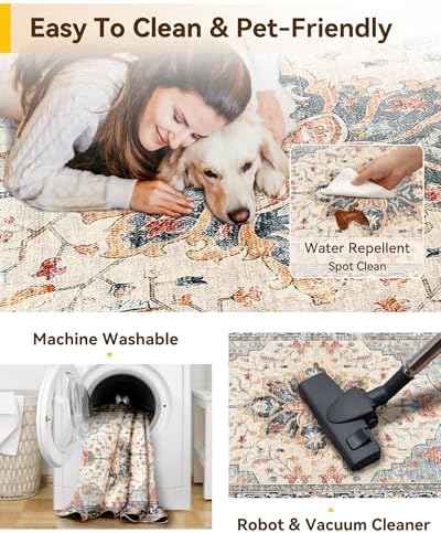RELEANY Washable Area Rug, Runner 3'x10' - Image 4
