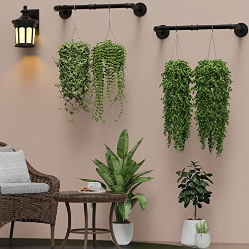 Wall Mounted Clothes Rack 31.5in, Industrial Pipe Wall Mount Clothing Rack - Image 7