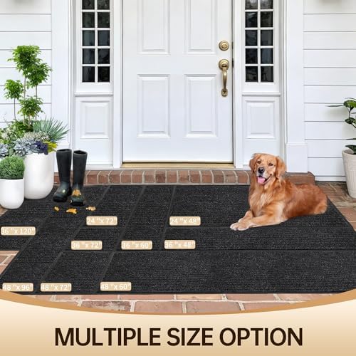 Amyracel Front Door Mat 3'x6', Heavy Duty Waterproof Indoor Outdoor Doormat - Image 2