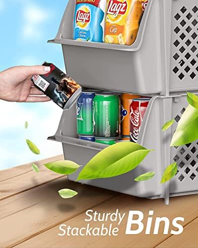 Stackable Storage Bins Open Front - Image 5