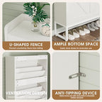 GRUSIGN Shoe Cabinet, Shoe Storage Cabinet - Image 5