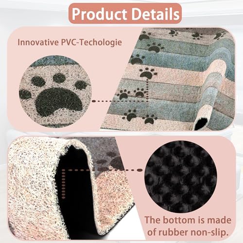 Darkyazi Colorful Door Mat 23.6" x 35.4" Waterproof and Stain-Resistant Front - Image 3