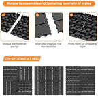 88 Pack Plastic Interlocking Patio Deck Tiles, Patio Floor Decking Tiles - Image 4