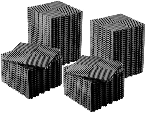 Interlocking Floor Tiles 100 Pack 12"X12" Waterproof Modular Cushion Mats by Unknown