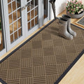 Smiry Front Door Mat Outside Entrance, Natural Rubber Doormat, 47x23 Inch by Smiry