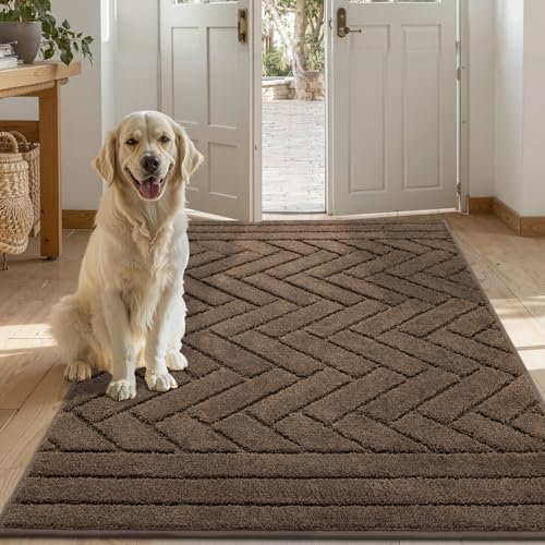 Tindbea Large Dog Door Mat, Dirt Trapper Mud Mat by Unknown