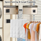 15.7Ft Retractable Clothesline Indoor an Anti-sag Retractable Clothesline - Image 5