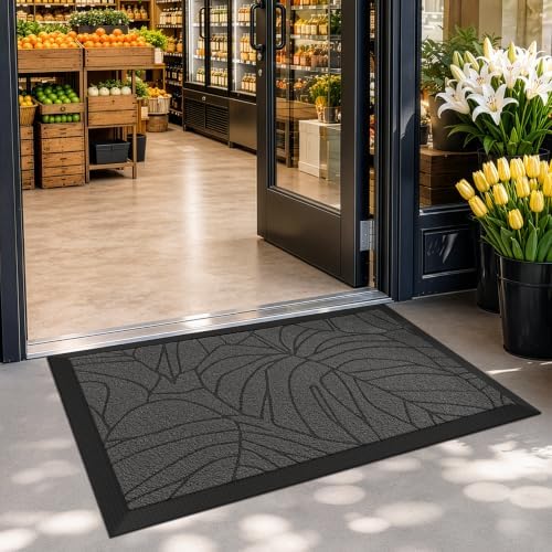 LUMI Outdoor Door Mat Traps & Hides Dirt 20x32, Outside Entrance - Image 6