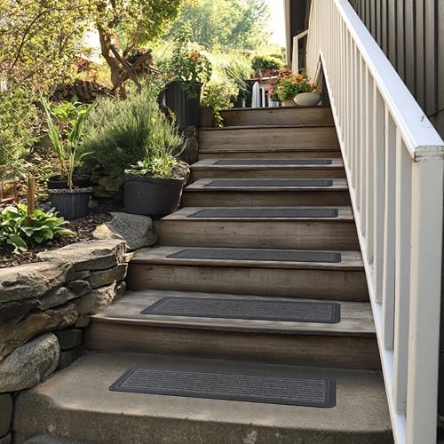 Stair Treads — 6 Pack 10x30 inch Polypropylene Rubber Stair Mats - Image 6