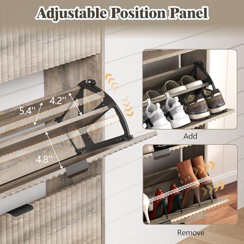 HUANLEGO Shoe Cabinet Storage for Entryway - Image 4